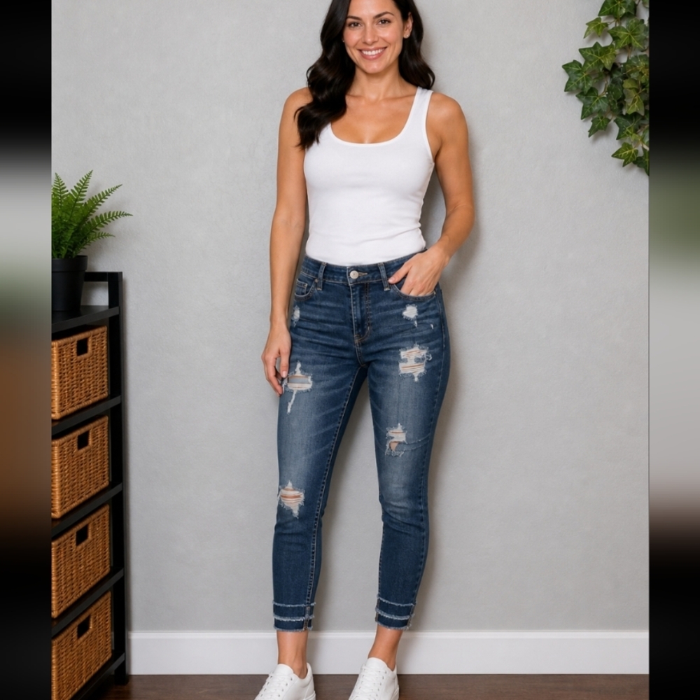 HOLLISTER High Rise Super Skinny Crop 1R